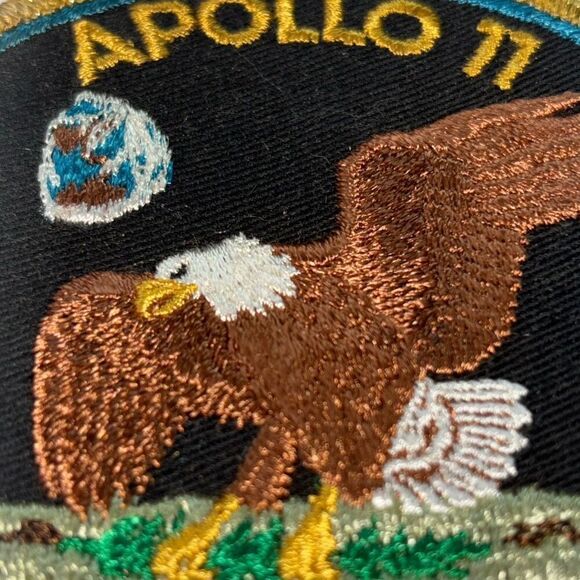 Vintage/Original Apollo 11 (XI) "BIG" Crew Patch Texas Art Embroidery NASA - Picture 3 of 4